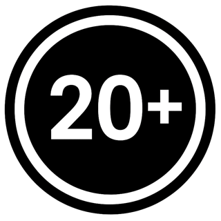 20+ Age Restriction Icon